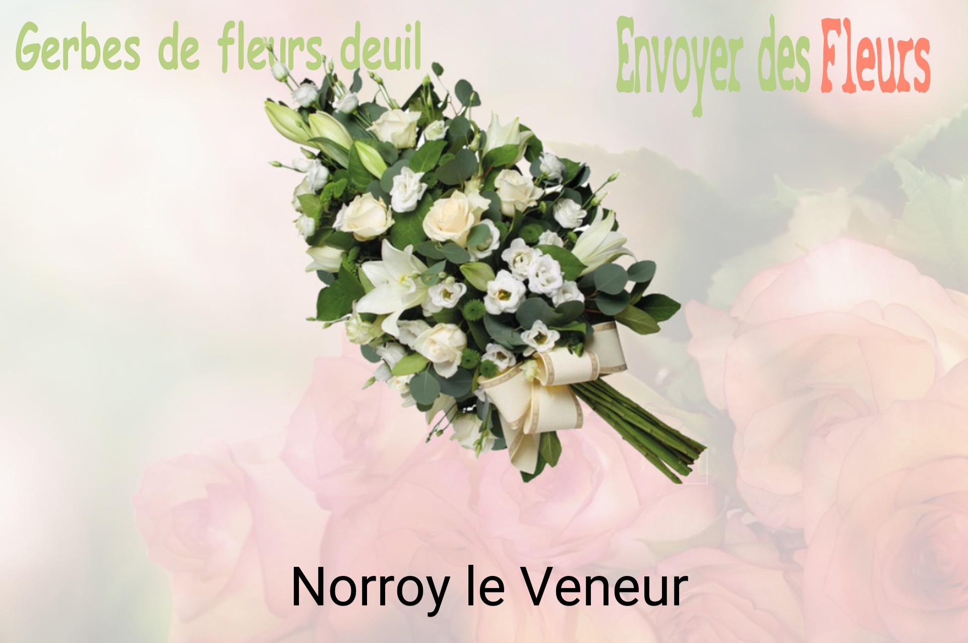 Gerbe de fleurs de deuil livrée à Norroy-le-Veneur